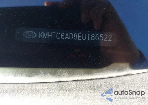 2014 Hyundai Veloster Base W/Black from USA, damaged, VIN KMHTC6AD8EU186522